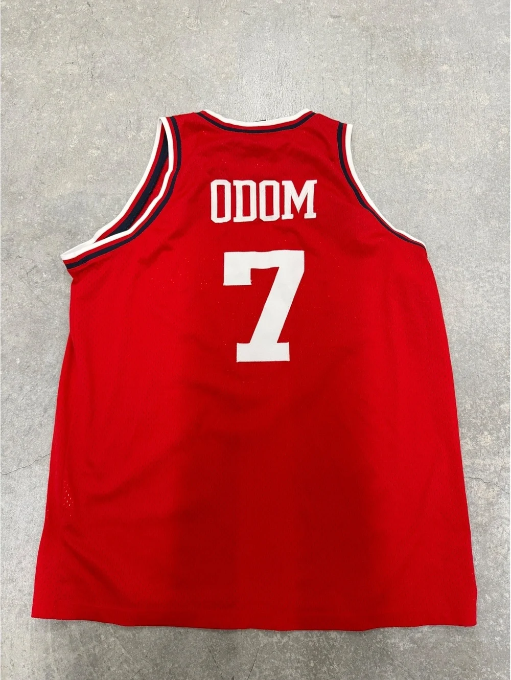 Vintage Nike LA Clippers Lamar Odom 7 Jersey Red Y2K NBA